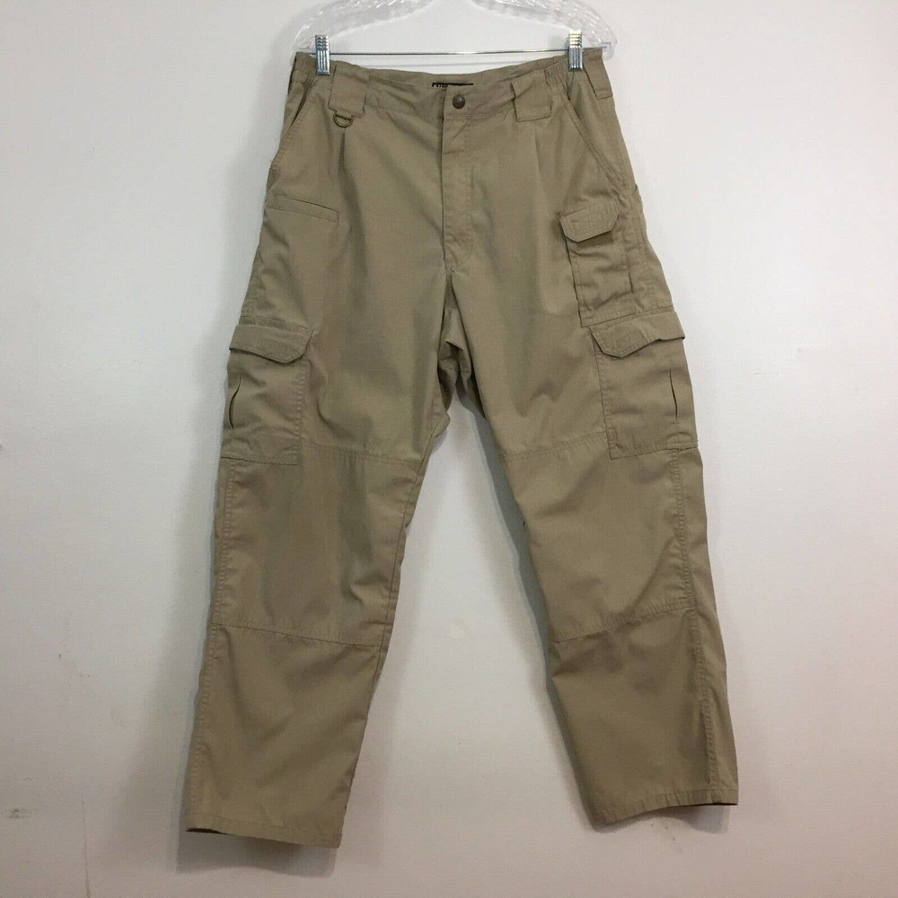 5.11 Tactical Series Ripstop Pants Men's Size 34 Cargo Hiking Outdoor Khaki Work
